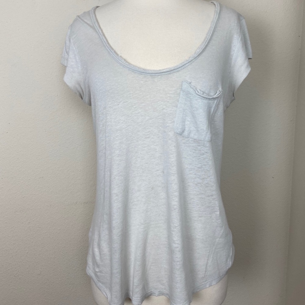 Brochu Walker Short sleeve top linen small
